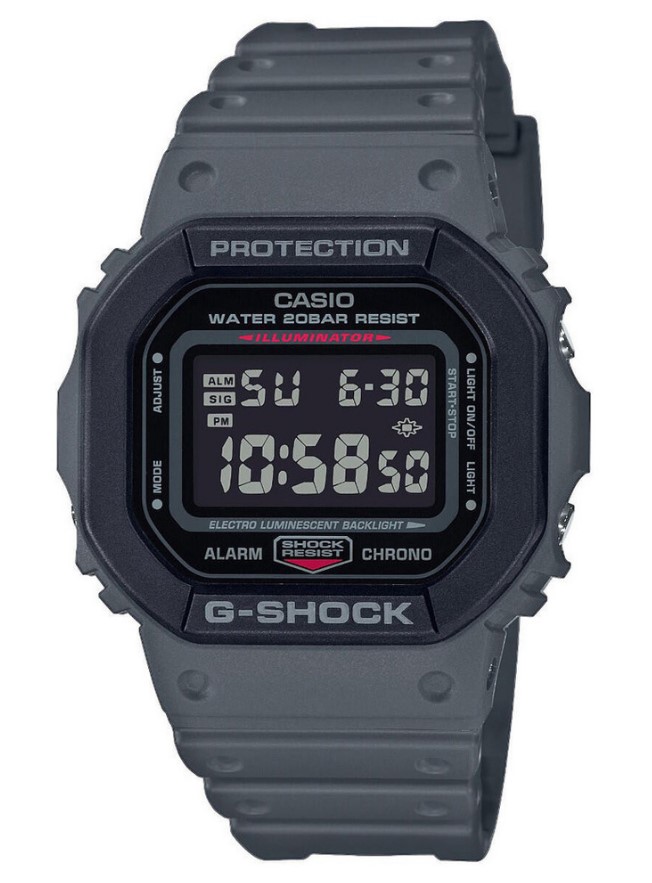 Dit is een prachtig horloge uit de collectie G-SHOCK The Origin. Dit horloge heeft onder andere de volgende functies: Stopwatchfunctie - 1/100 sec. - 24 uur, Timer - 1/1 sec. - 24 uur, Multi-alarm, elk uur tijdsignaal, Illuminator, 12/24-uurs tijdweergave, Automatische kalender, Schokbestendig